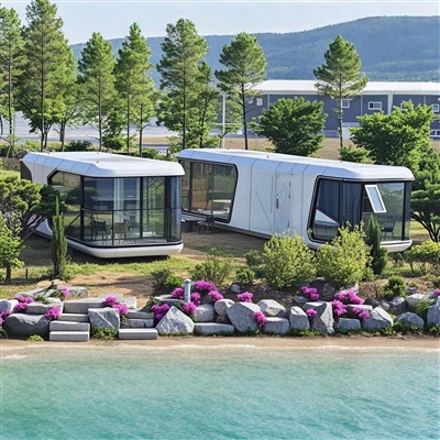 プレハブタイニーハウスカプセルホテル